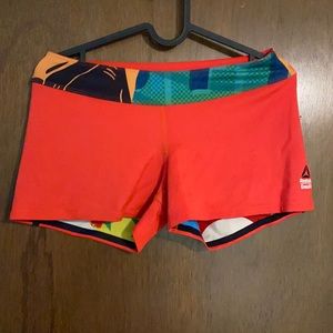 Red Reebok crossfit shorts
